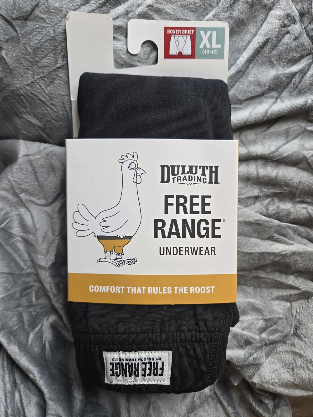 Duluth Trading Co Black Free Range Boxer Briefs XL